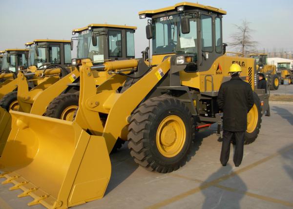 92KW Rated Power Wheel Front End Loader High Full - Load Coefficient