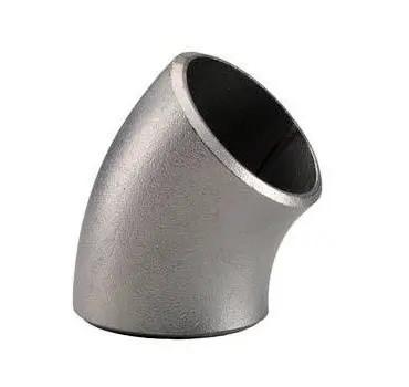 Stainless Steel 304 316 Pipe Fitting SR LR 90 Degrees 45 Degrees Street Welding Tri Clamp Elbow