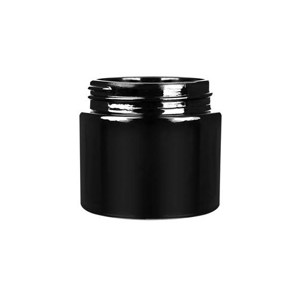 2oz Child Resistant Clear Black Glass Jars Airtight 3.5g