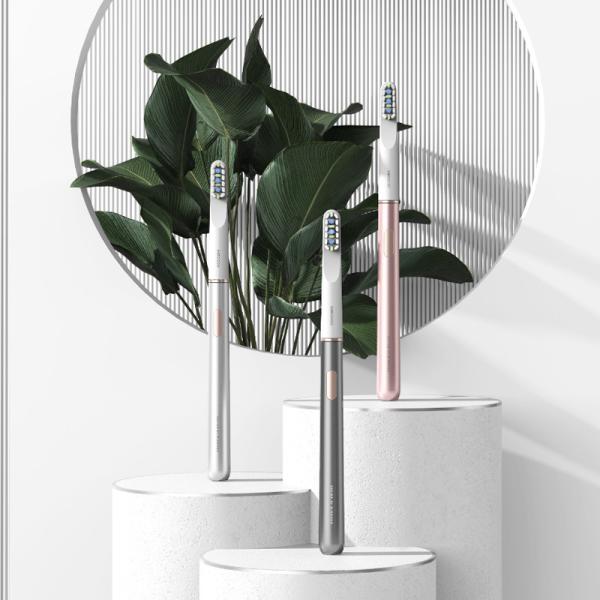 Rechargeable Battery Oral Care Toothbrush, Rotating Brush Head Design Oral Care Electric Toothbrush with Timer