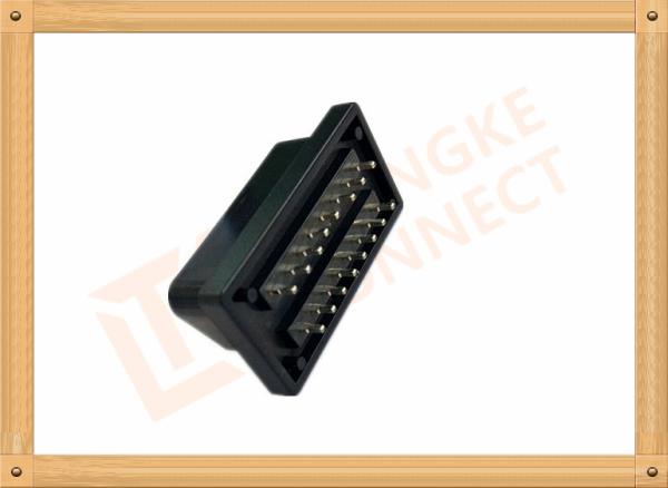 PVC Male Nickel Obd 16 Pin Connector SOM035A For Automotive