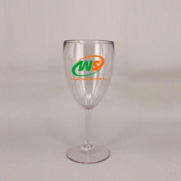 Reusable Plastic Wine Champagne Glasses Transparent White And Red Color
