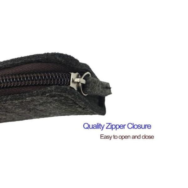 Stationery Felt Pencil Case / Large Zipper Pencil Pouch For School Eco Friendly
