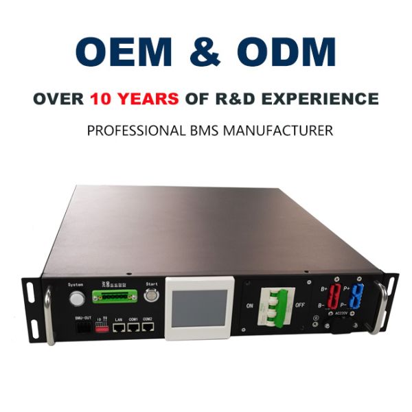 Система солнечных батарей OEM UPS 360V 384V 480V 50A 100A BMS LifePO4 с 48V 15S 16S BMU 120S для LTO NMC LFP батарейный пакет