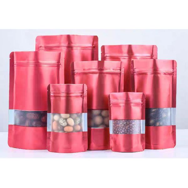 Colorful Zipper Aluminium Foil Stand Up Pouch Metalized Polyester Pouches
