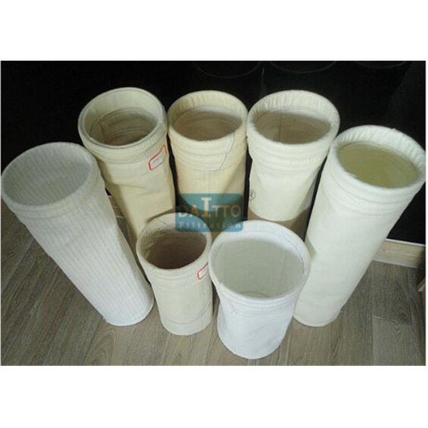Fiberglass Mix PPS Industrial Filter Bags Carefully Fabricated Ensuring Dust Tight Seal