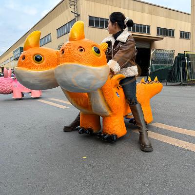 350W Lifelike Design Electric Dinosaur Scooter , Battery Powered Dinosaur Ride On