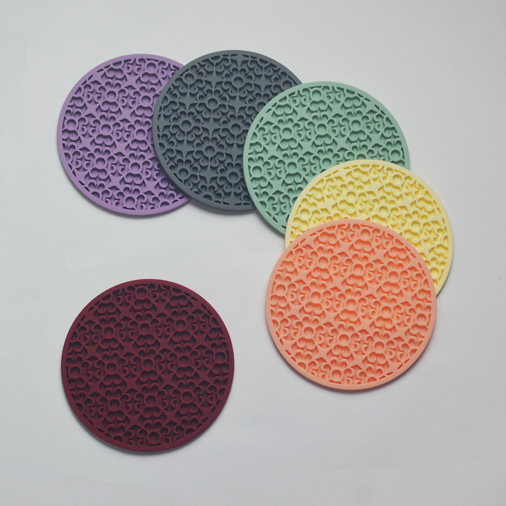 Silicone Coaster Set Non-Slip Non-Stick Coffee Coaster Silicone Eco-Friendly Table Coaster Beverage Coaster