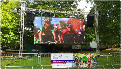 High Grayscale Outdoor Rental LED Screen P4.81 With Die Casting Aluminum Black Lamps