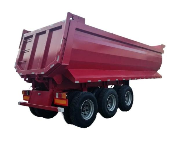 40-80 Ton Dump Semi Trailer With ABS And Heavy Mechanical Suspension