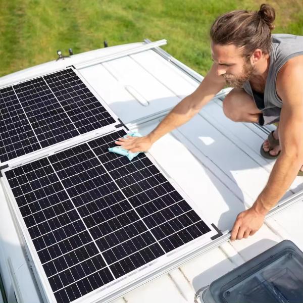 156mmx156mm Cell Size A Grade Mono Solar Cell Glass Glass Solar Panels for Within Your Budget