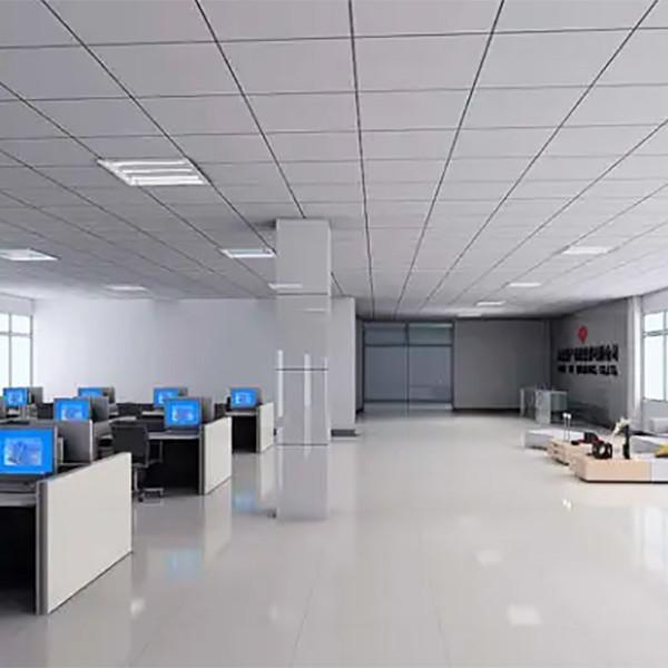 Fireproof Perforated Lay In Acoustical Ceiling Tile 15mm Mineral Fiber