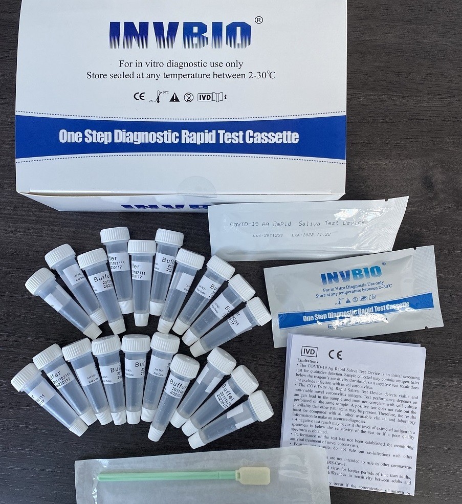 Коробка набора 25pcs/теста слюны антигена SARS-CoV-2 Coronavirus само-