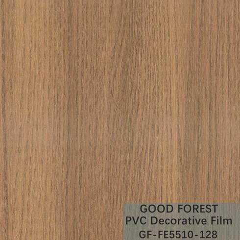 Flowability PVC Decorative Film Scratch Resistance Wooden Grain