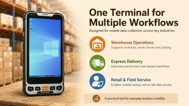 Win 10 Industrial Tablet 5.5 Inch for Compact Field Data and Daily Onsite Tasks