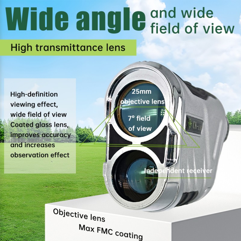Golf Rangefinder перезаряжаемый дистанционный счетчик с переключателем наклона флаг блокировка вибрации и непрерывное сканирование для охоты