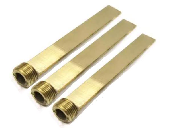 L50 L100 Precision Mold Parts Straight Brass Plug Baffles For Plastic Injection Mold