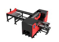 CNC de alimentação automático controle horizontal do PLC da máquina da serra da faixa