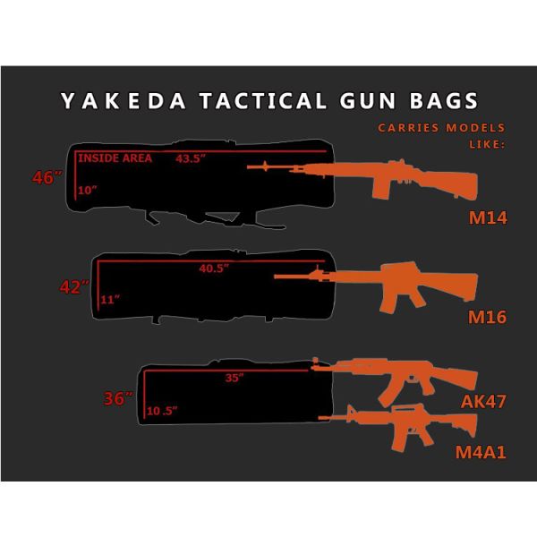 Outdoor Military Hunting Tactical Gun Bags , Long Multiple Rifle Case Backpack