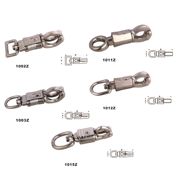 Diecast panic hook Zinc Alloy Fixed Eye Heavy Duty style Bolt Snap Hook Snap Clips