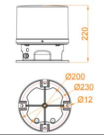 ICAO Annex 14th Compliant LED Aviation Obstruction Light with 100,000 Hours Lifespan and IP66 Waterproof