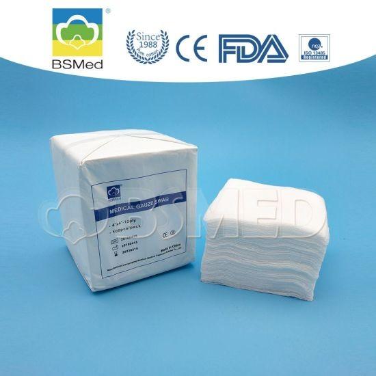 Algodão descartável médico Gauze Swab, raio X estéril de Gauze Swab With