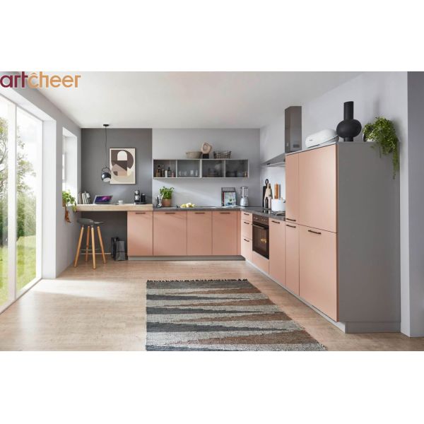 Eco-Friendly Modular Kitchen Cabinet with 5-Year Warranty and Customizable Design