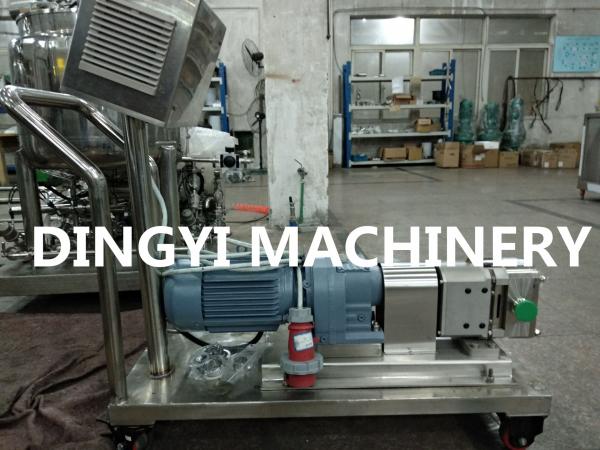 High Viscosity Liquid Sanitary Rotary Lobe Pump , Lobe Rotary Gear Pump Durable