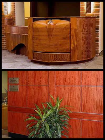 Доска переклейки Makore причудливая лощит подгонянную переклейку Mahogany Sapele