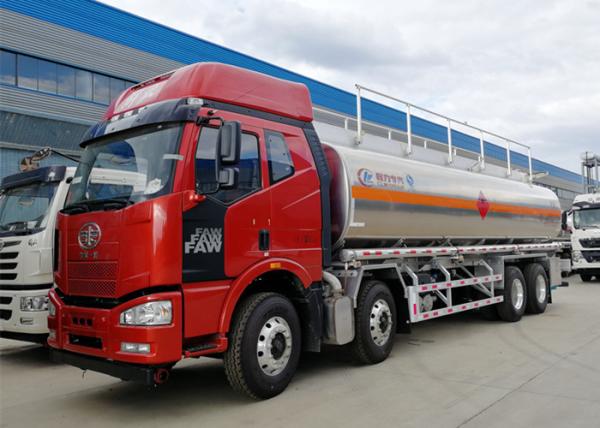 Caminhão de petroleiro do combustível da liga de alumínio de FAW 8x4 30000L
