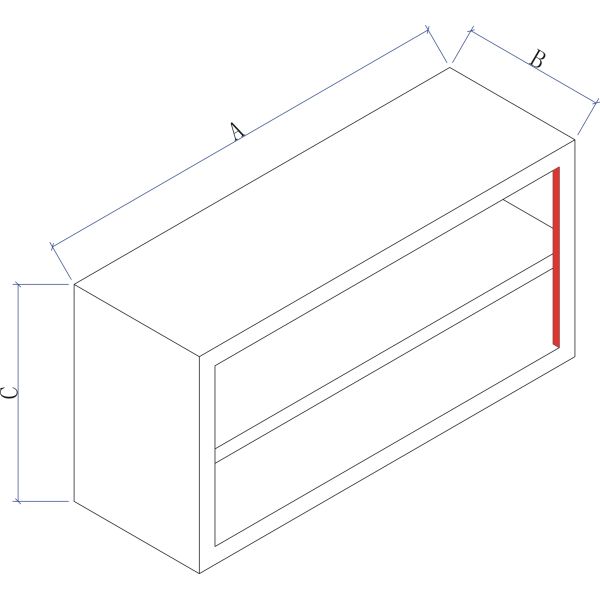 Open Door Stainless Steel Kitchen Equipment , Floor Standing And Wall Mounted Cupboard