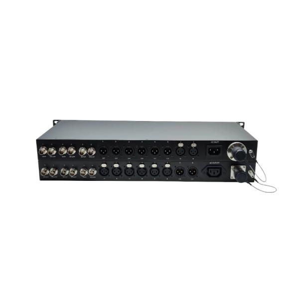 12G-SDI to Fiber Converter with XLR Audio, Lemo Connector 10km, including Transmitter and Receiver