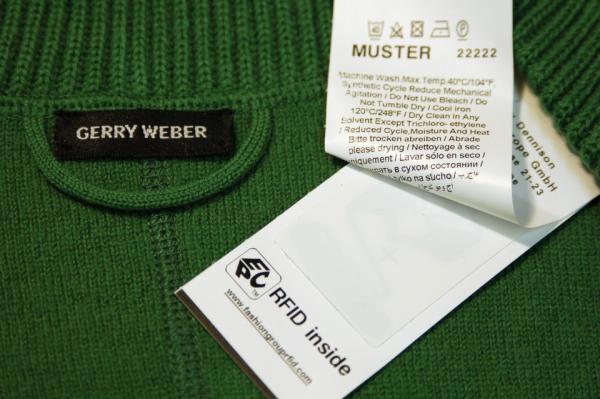 Pre Printed Garment RFID Care Label Fabric Woven Polyester  8