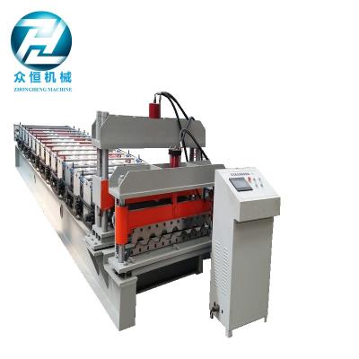 Hydraulic Wave Roof Glazed Tile Roll Forming Machine / Roll Form Equipment
