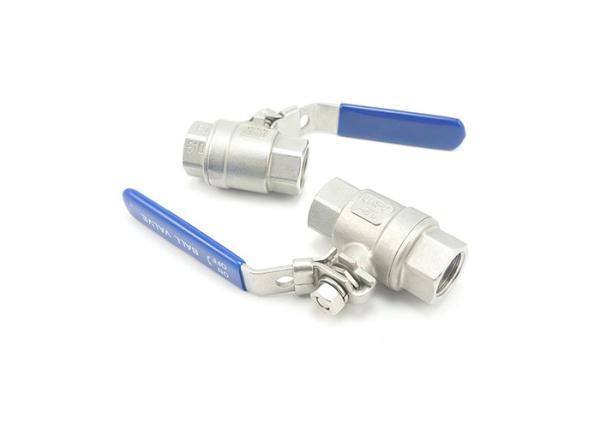 DN40 Stainless Steel Water Valves , 200WOG Tc End 4 Inch Ball Valves