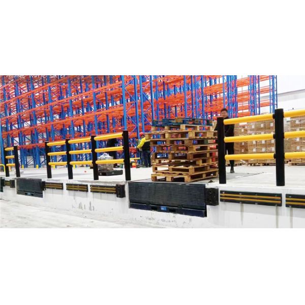 Heavy Duty Pallet Rack Protector Warehouse Pallet Rack Column Protection Flexible Plastic Guard Upright Protector