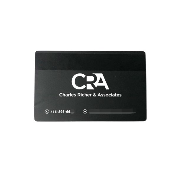 Логотип печати цвета бархата визитных карточек металла КР80 штейновый черный