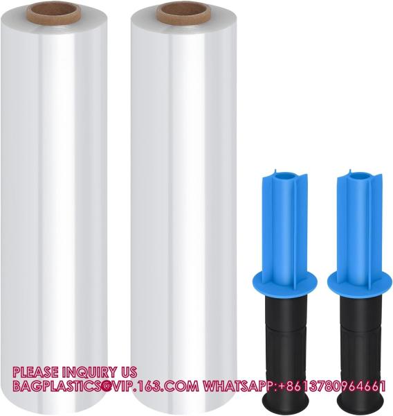 Factory Direct Sale Cheap Pallets Wrap Film Machine Wrap Plastic Stretch Film Hand PE Plastic Packaging Film