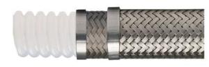 Stainless Steel High Pressure Wire Braided Corrugated PTFE Flex Hose