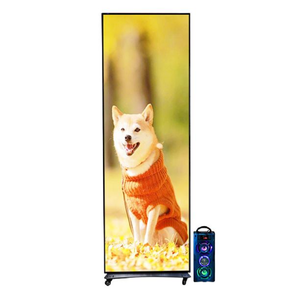 4mm/5mm Mirror LED Poster Display Screen 35kg Brightness 1000-1200nits