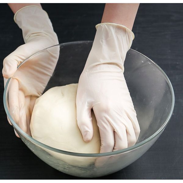 Перчатки мягкого промышленного латекса порошка свободного свободные устранимые для безопасности защитной