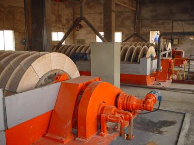 120m2 HTG Mining Vacuum Disc Filter , Rotary Disk Filter Easy Operation