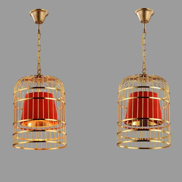 Chinese Bird Cage Light Living Room Restaurant Dining Room cage chandelier（WH-VP-136)