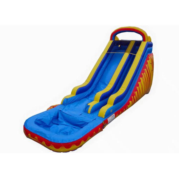 Funny Backyard 0.55mm PVC Kids Inflatable Water Slide With Splash Pool