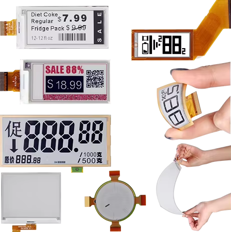 0.97 Inch E Paper Display 96×200 18 Pin Ultra Low Power 4 Color E Ink Display Screen