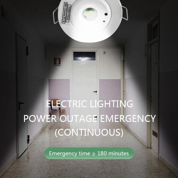 50000hrs Lifespan L00462 Ac200-240V Rechargeable 3W Led Home Fire Emergency Light