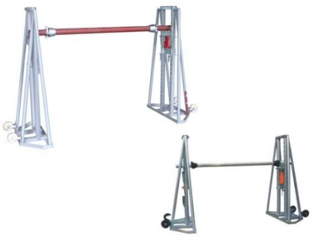 80kN Hydraulic Lifting Drum Stand  Overhead Line Transmission Tool