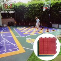 Antiderrapante PP Interlocking Flooring Waterproof Voleibol Pisos de azulejos