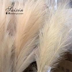 Pampasgras Branco Beige Decoração de Eventos Casamento Flores Artificiais Para Decoração de Mesas
