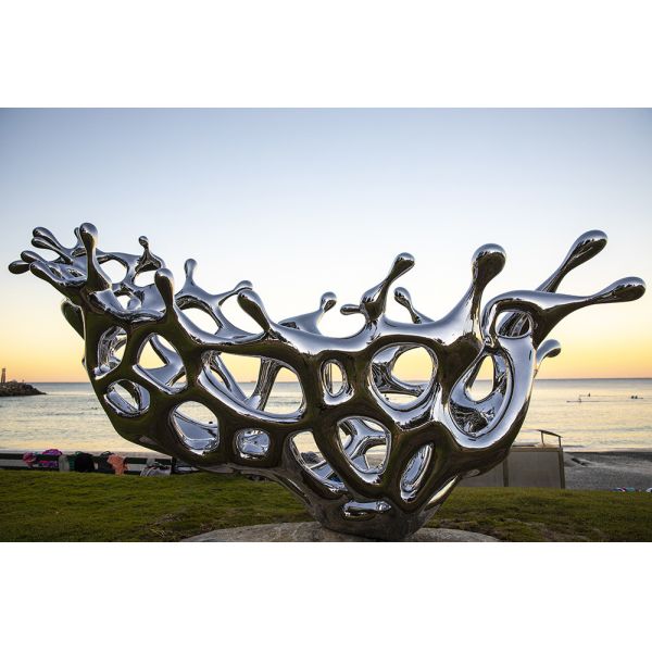 Casting Stainless Steel Abstract Tree Sculpture Garden Decoration